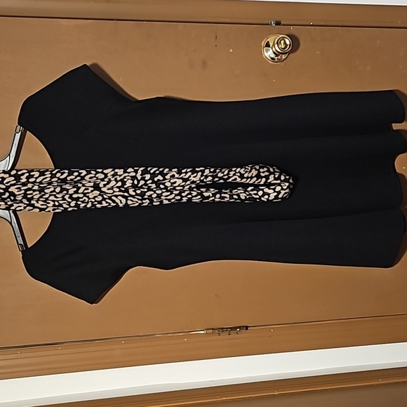 Little black dress by My Michelle size XL cones with a infinity scarf - Picture 3 of 4